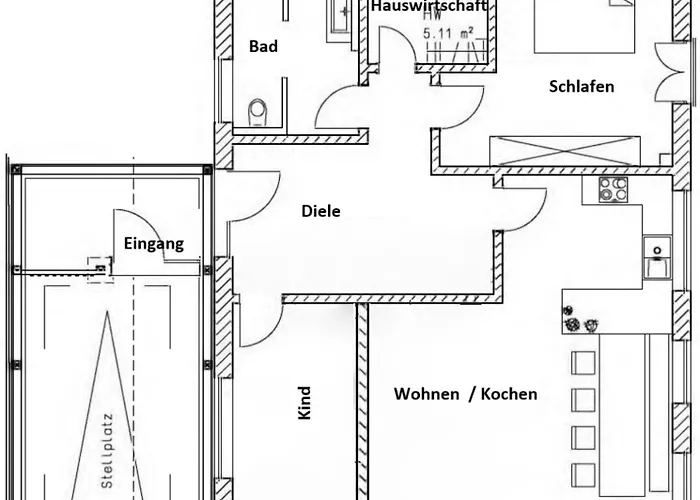 Lejlighed - Beim Gartner